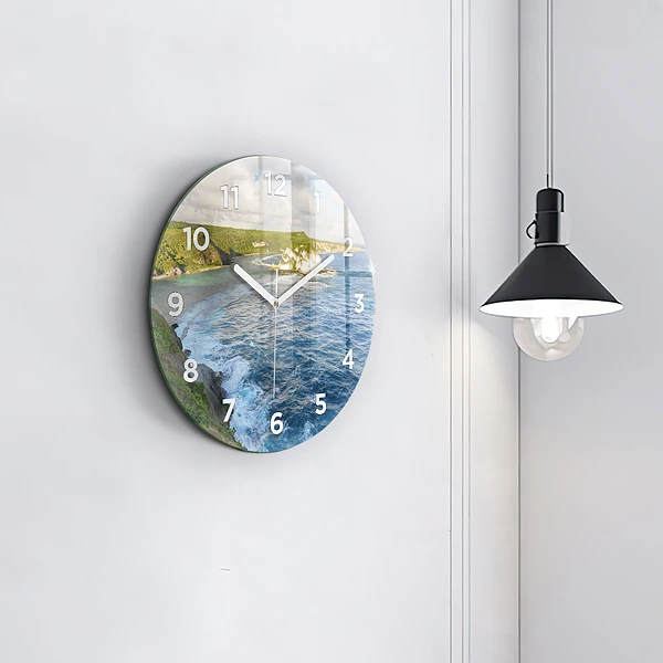Wanduhr glas rund Ozeanische Küste