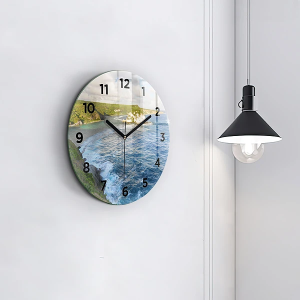 Wanduhr glas rund Ozeanische Küste