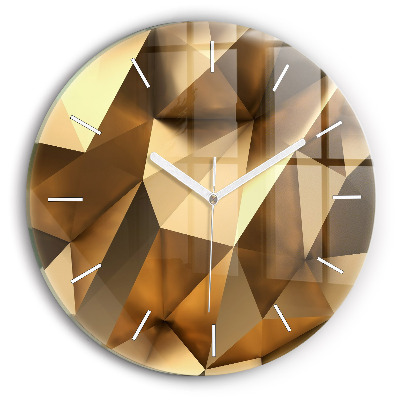 Wanduhr rund Geometrische Textur