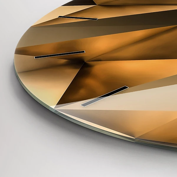 Wanduhr rund Geometrische Textur