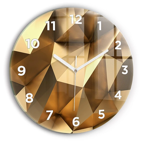 Wanduhr rund Geometrische Textur