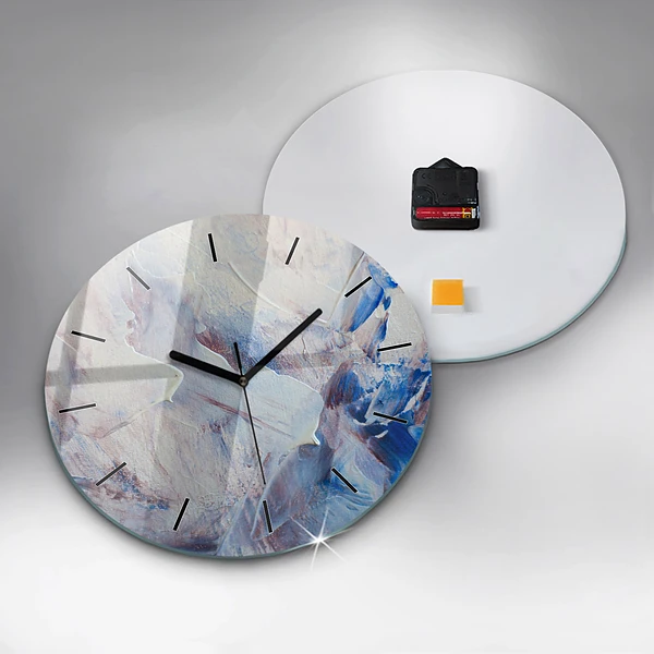Wanduhr rund Abstrakte Farbe Textur