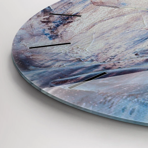 Wanduhr rund Abstrakte Farbe Textur