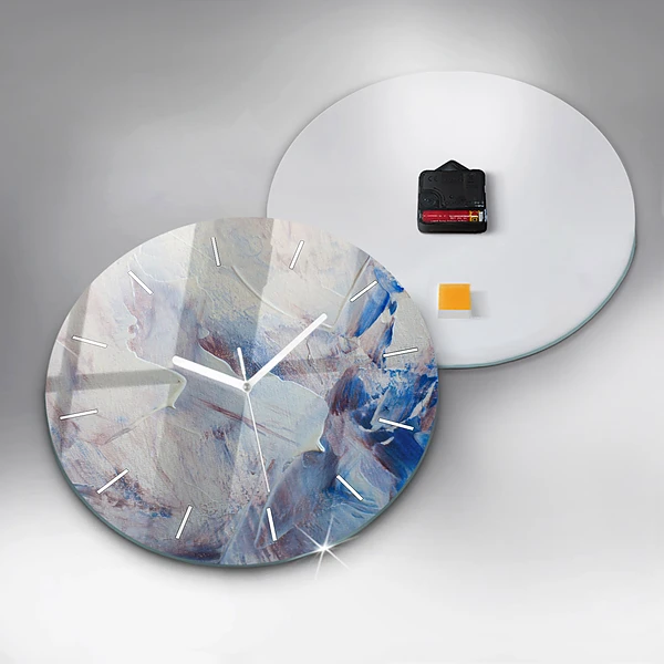 Wanduhr rund Abstrakte Farbe Textur