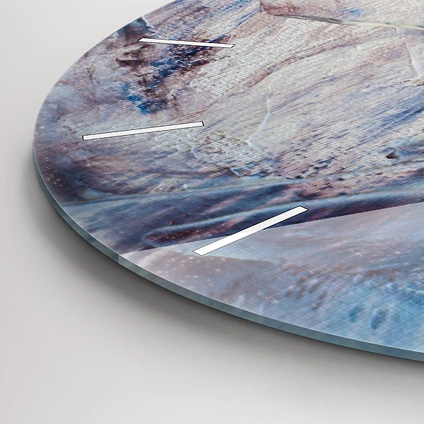 Wanduhr rund Abstrakte Farbe Textur