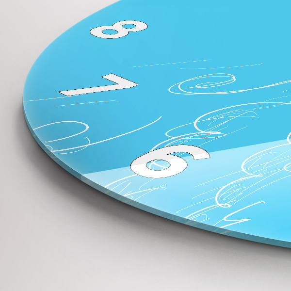 Wanduhr rund mit motiv Glühbirne Zeichnung