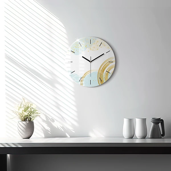 Wanduhr rund mit motiv Dekoratives Muster