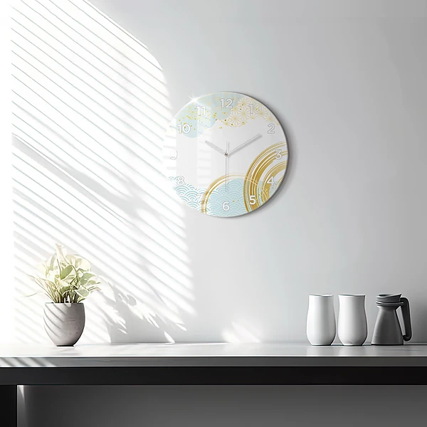 Wanduhr rund mit motiv Dekoratives Muster
