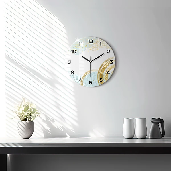 Wanduhr rund mit motiv Dekoratives Muster