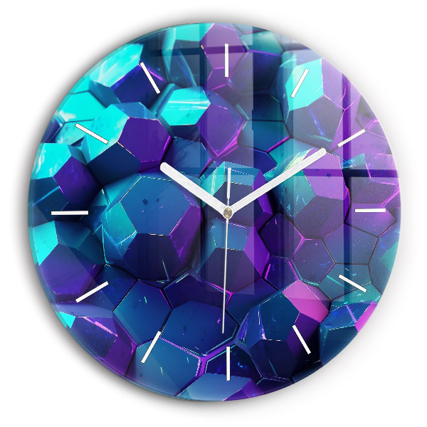 Wanduhr rund mit motiv Geometrische Formen