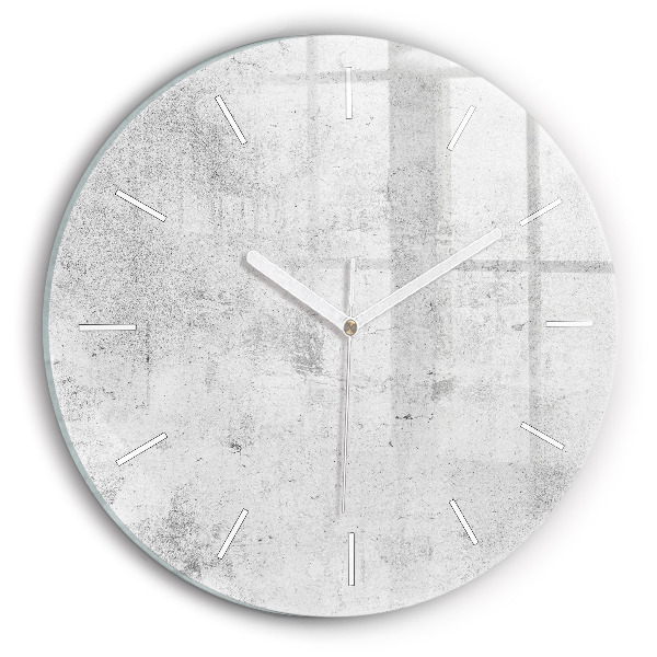 Wanduhr rund mit motiv Betonwand