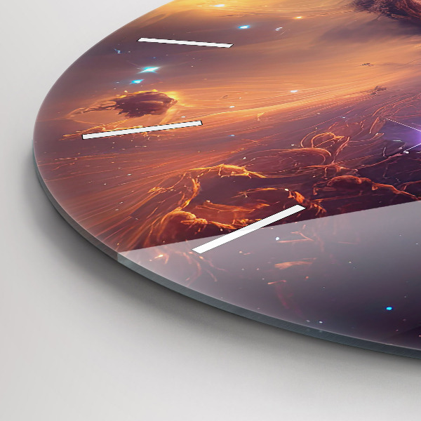 Wanduhr rund Kosmische Welt der Sterne