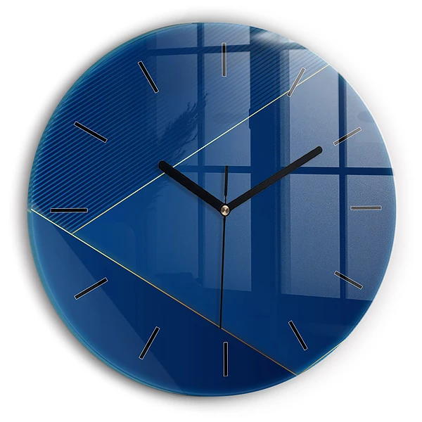 Wanduhr rund mit motiv Ornamentale Abstraktion