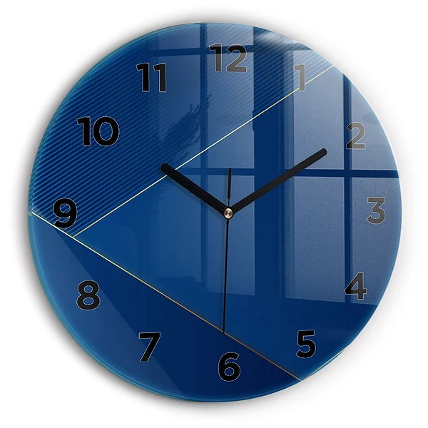 Wanduhr rund mit motiv Ornamentale Abstraktion