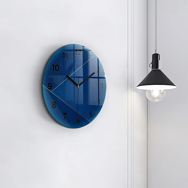 Wanduhr rund mit motiv Ornamentale Abstraktion