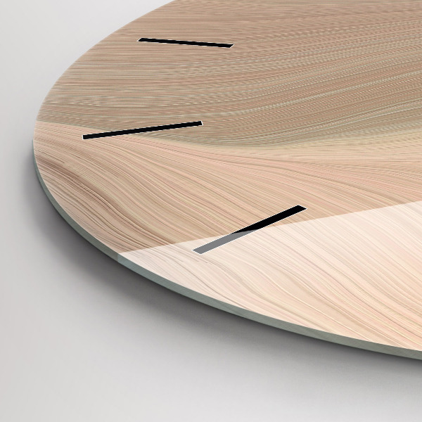 Wanduhr rund Abstraktion einer Welle