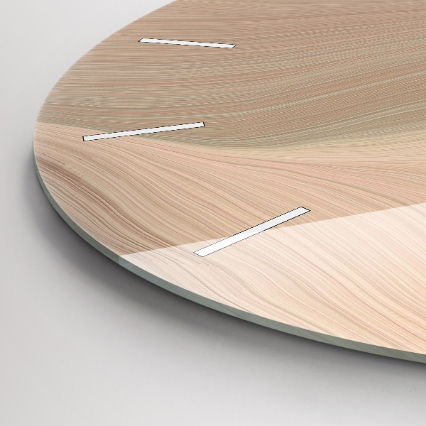 Wanduhr rund Abstraktion einer Welle