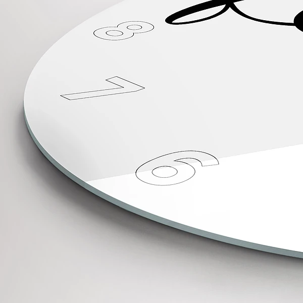 Wanduhr rund Familieninschrift