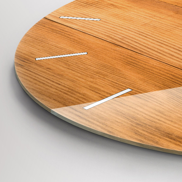 Wanduhr rund Hölzerne Bretter