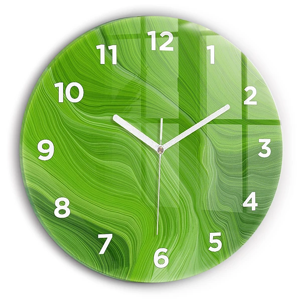 Wanduhr rund mit motiv Moderne Wellen