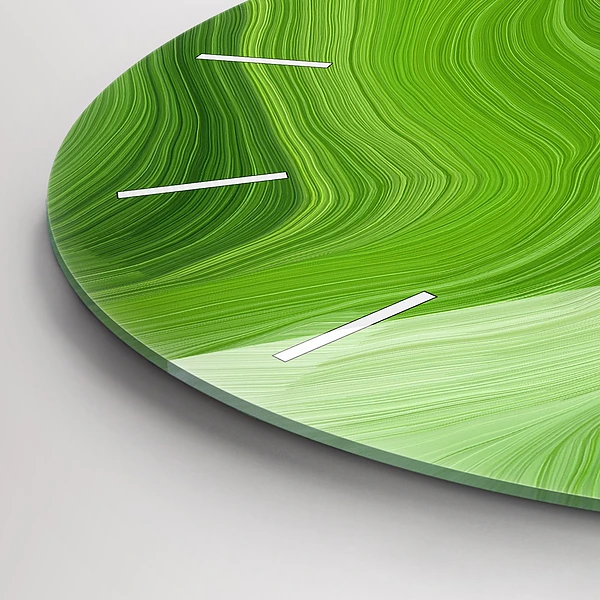 Wanduhr rund mit motiv Moderne Wellen