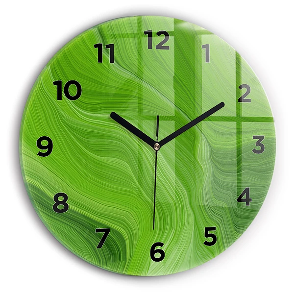Wanduhr rund mit motiv Moderne Wellen