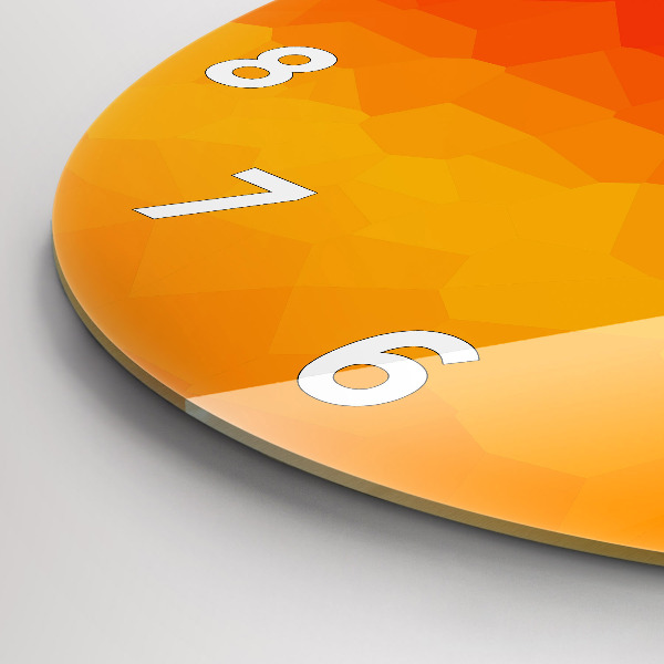 Wanduhr rund mit motiv Sonnenaufgang