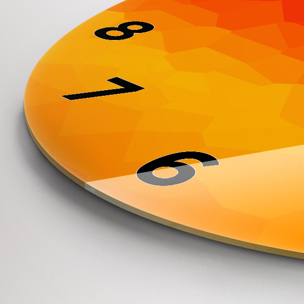 Wanduhr rund mit motiv Sonnenaufgang