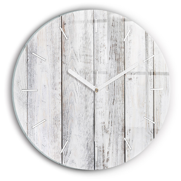 Wanduhr rund Bemalte Bretter