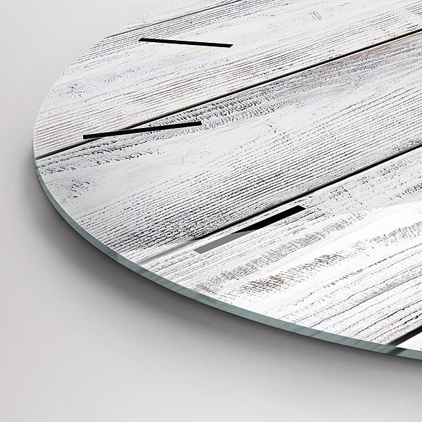 Wanduhr rund Bemalte Bretter