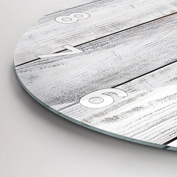 Wanduhr rund Bemalte Bretter