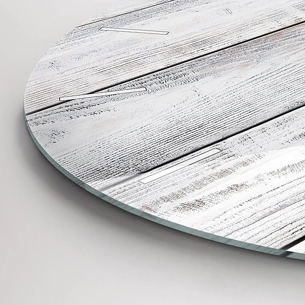 Wanduhr rund Bemalte Bretter