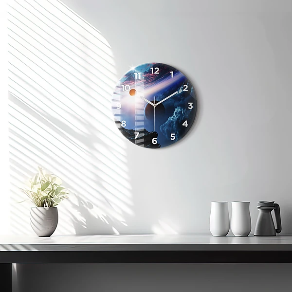 Wanduhr rund Große Galaxie