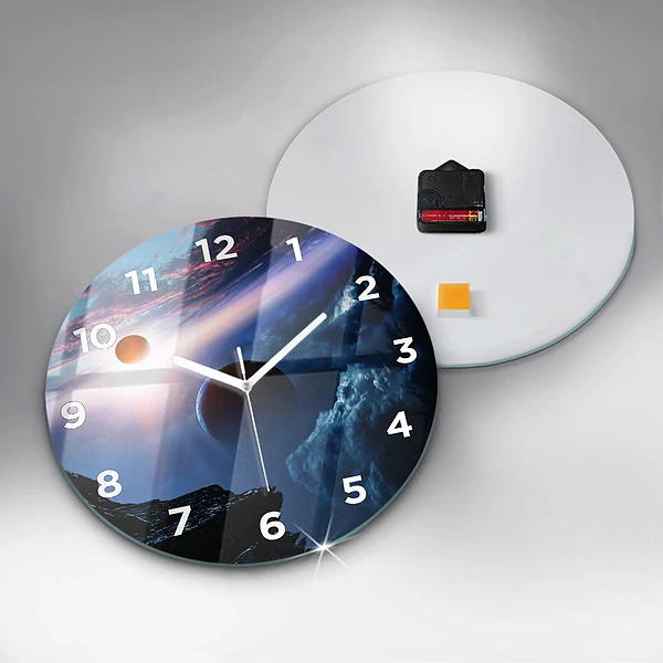 Wanduhr rund Große Galaxie