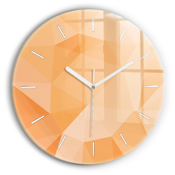 Wanduhr rund mit motiv Abstrakte Dreiecke