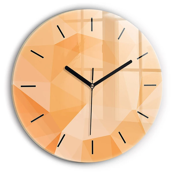 Wanduhr rund mit motiv Abstrakte Dreiecke