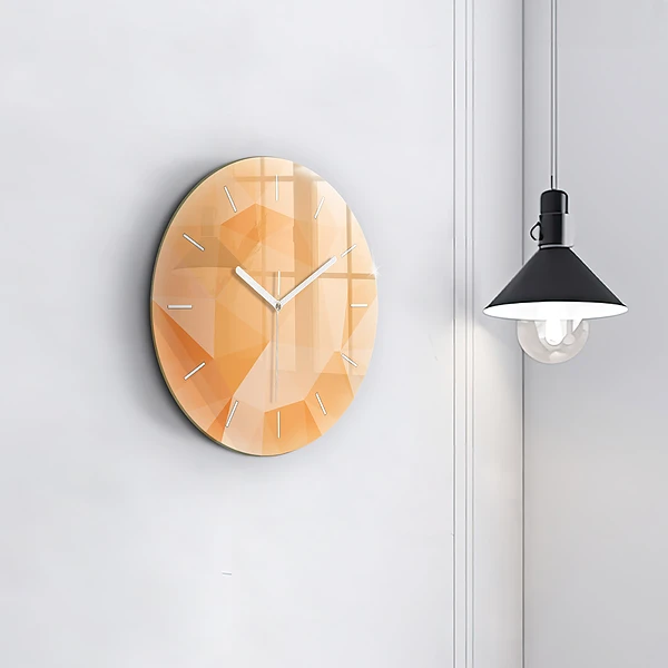 Wanduhr rund mit motiv Abstrakte Dreiecke
