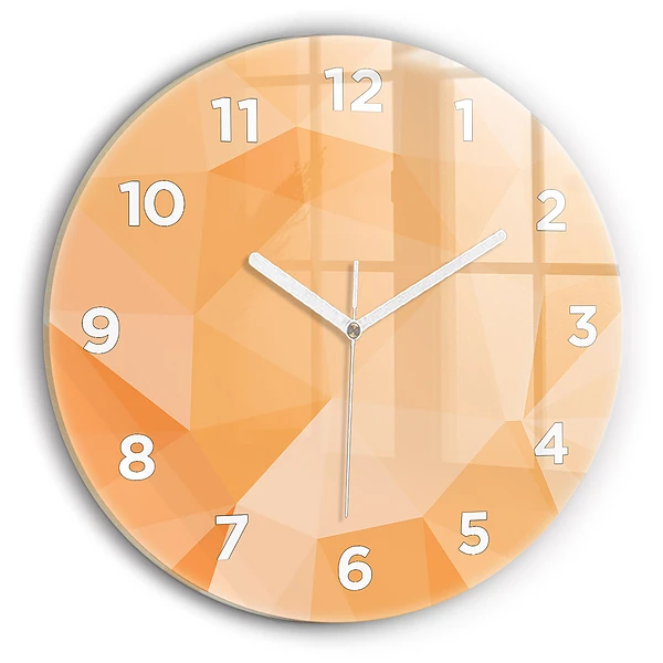 Wanduhr rund mit motiv Abstrakte Dreiecke
