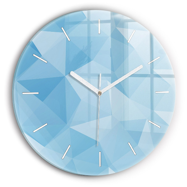 Wanduhr rund mit motiv Dreiecke abstrakt