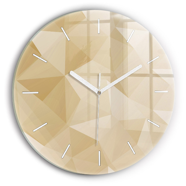 Wanduhr rund mit motiv Dreiecke abstrakt