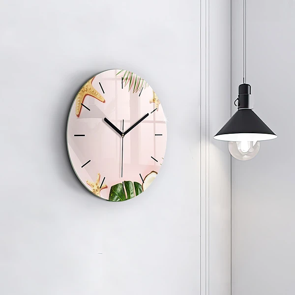 Wanduhr rund Sommerstimmung