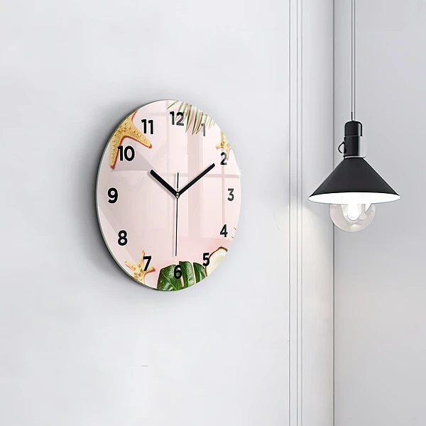 Wanduhr rund Sommerstimmung