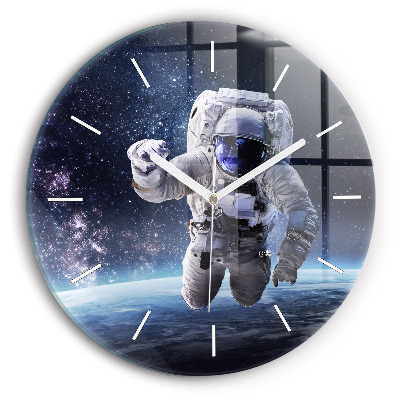 Wanduhr rund mit motiv Astronaut