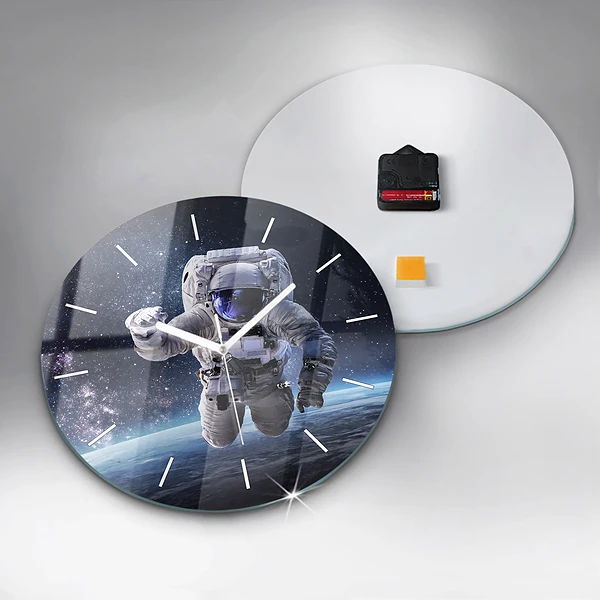 Wanduhr rund mit motiv Astronaut