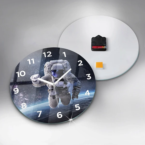 Wanduhr rund mit motiv Astronaut