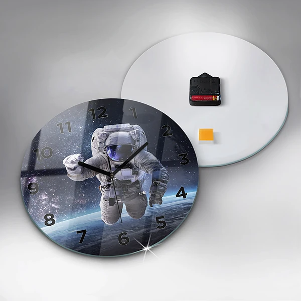 Wanduhr rund mit motiv Astronaut