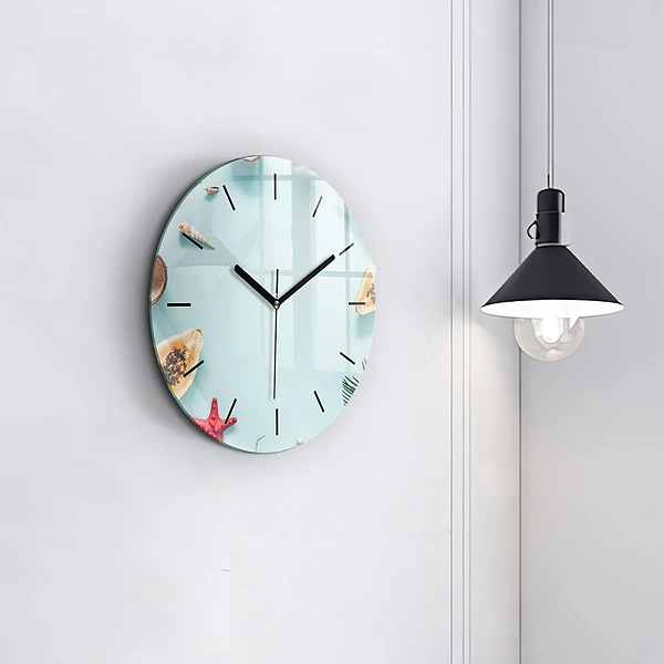 Wanduhr rund mit motiv Sommer Komposition