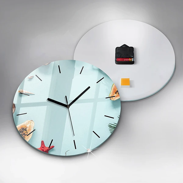 Wanduhr rund mit motiv Sommer Komposition