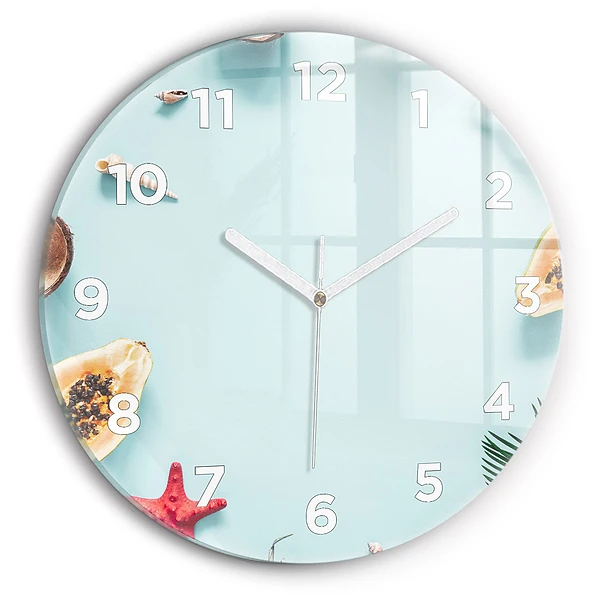 Wanduhr rund mit motiv Sommer Komposition