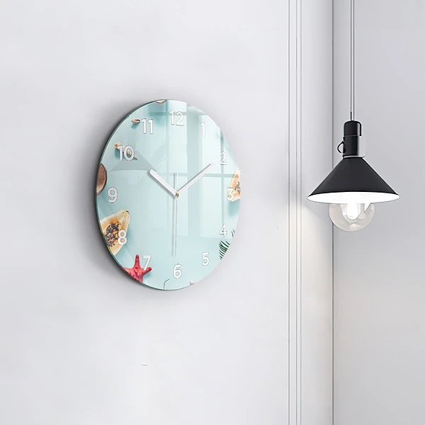 Wanduhr rund mit motiv Sommer Komposition